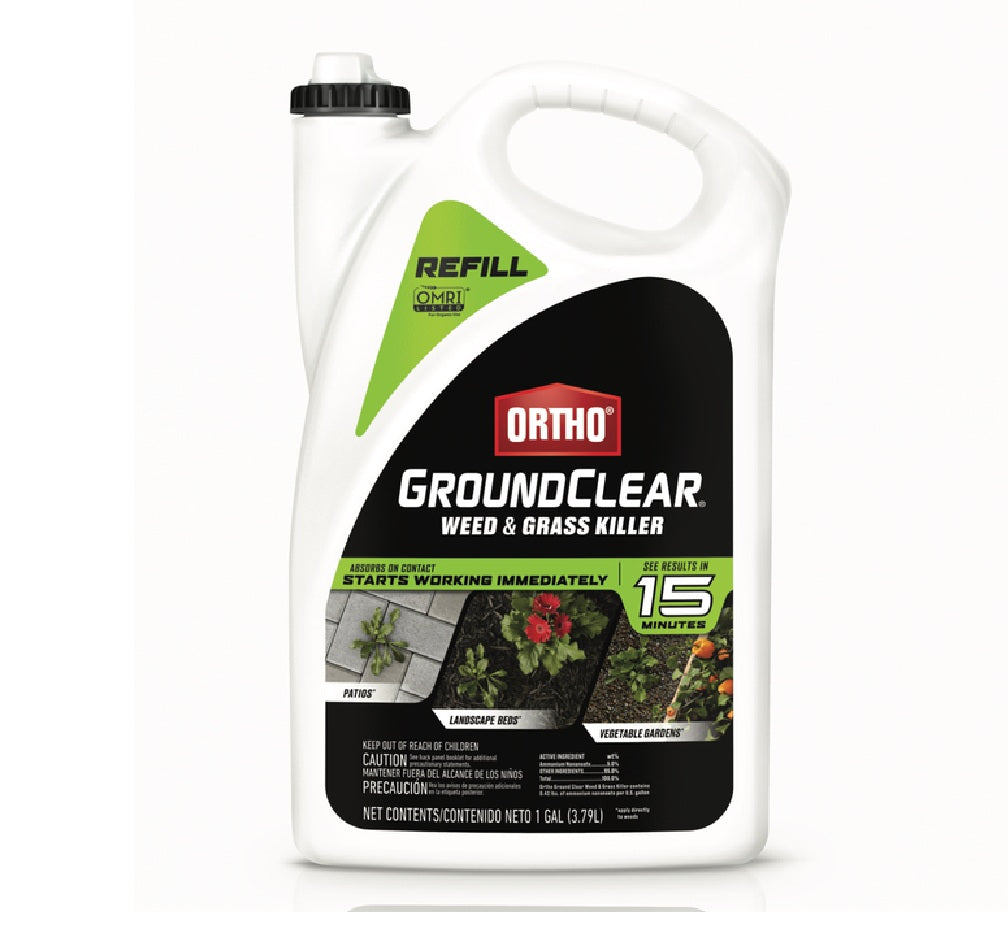 Ortho 4613504 GroundClear Weed and Grass Killer Refill, 1 Gallon