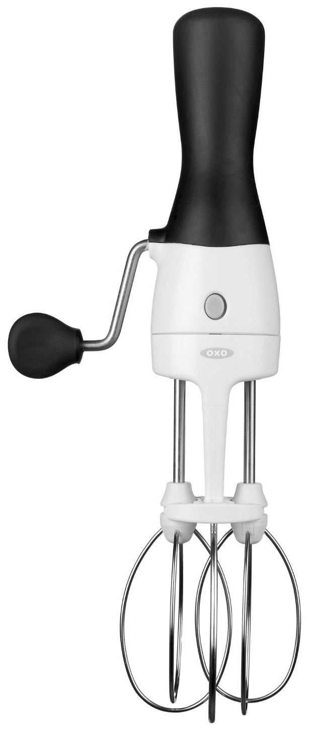 Oxo 1126980 Good Grips Egg Beater, Black and White, 12" L x 5" W