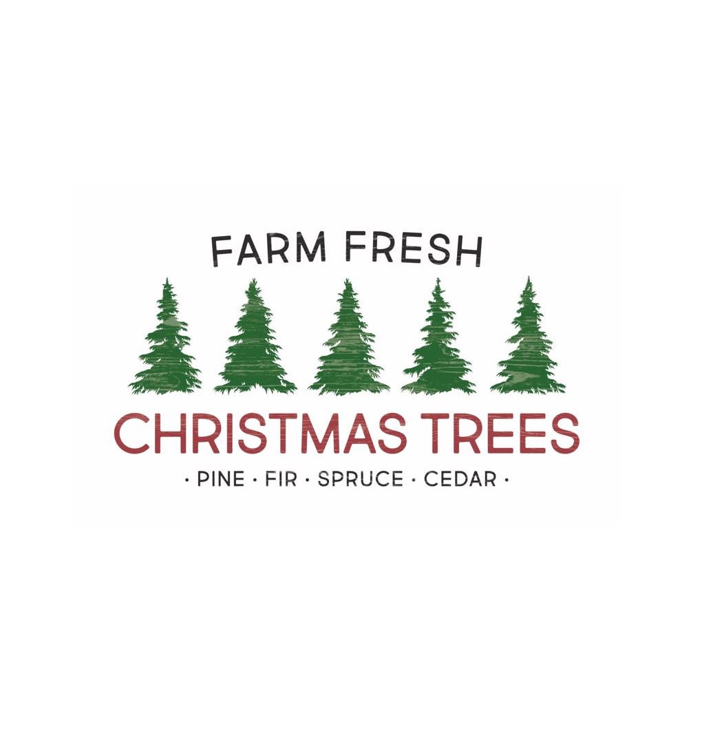 P Graham Dunn ACE-Q00030I5 Farm Fresh Christmas Trees Table Decor, Multicolored