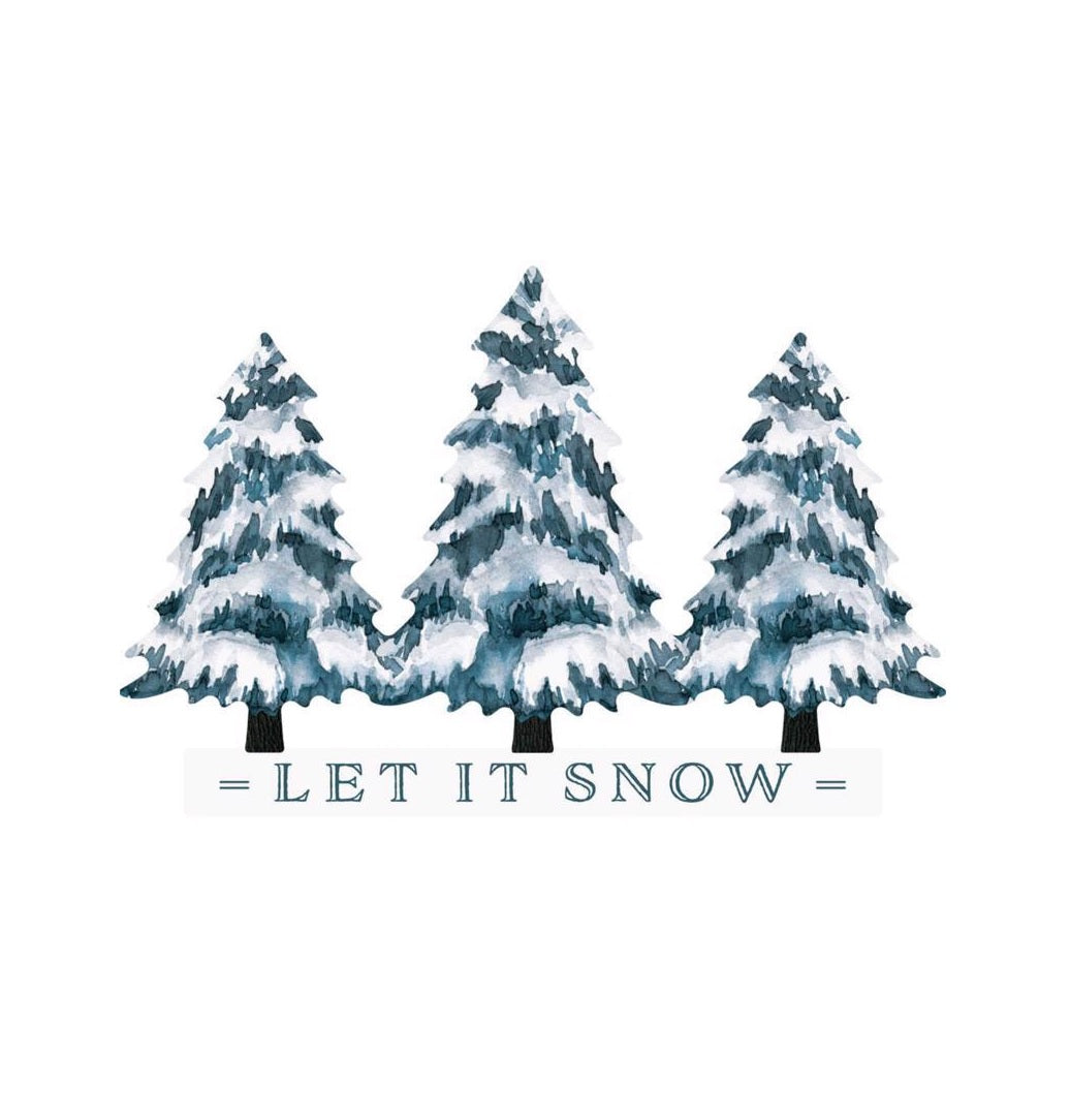 P. Graham Dunn ACE-Q00030Q5 Let it Snow Table Decor, White