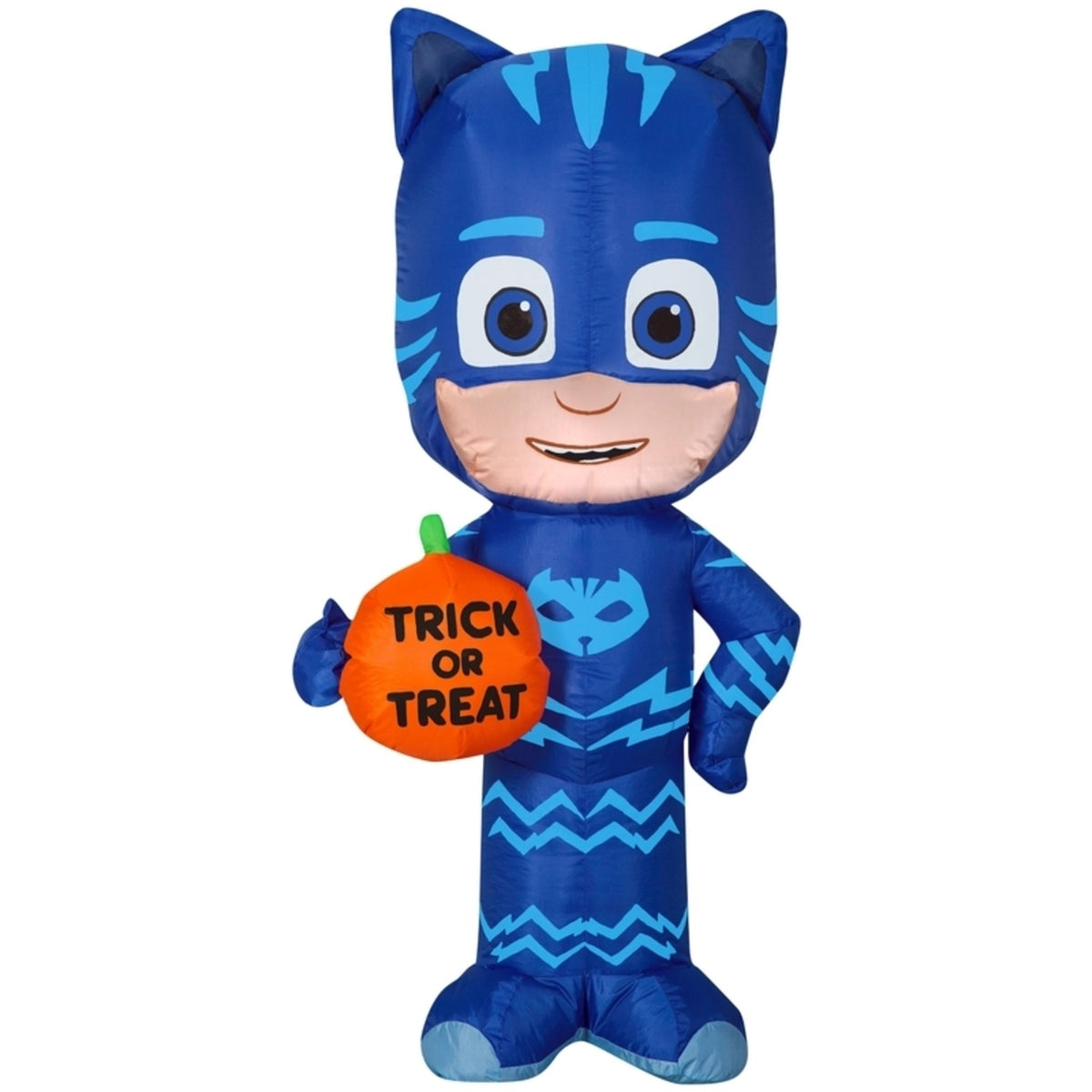 PJ Masks 220351 Halloween Inflatable Cat Boy With Pumpkin, Nylon