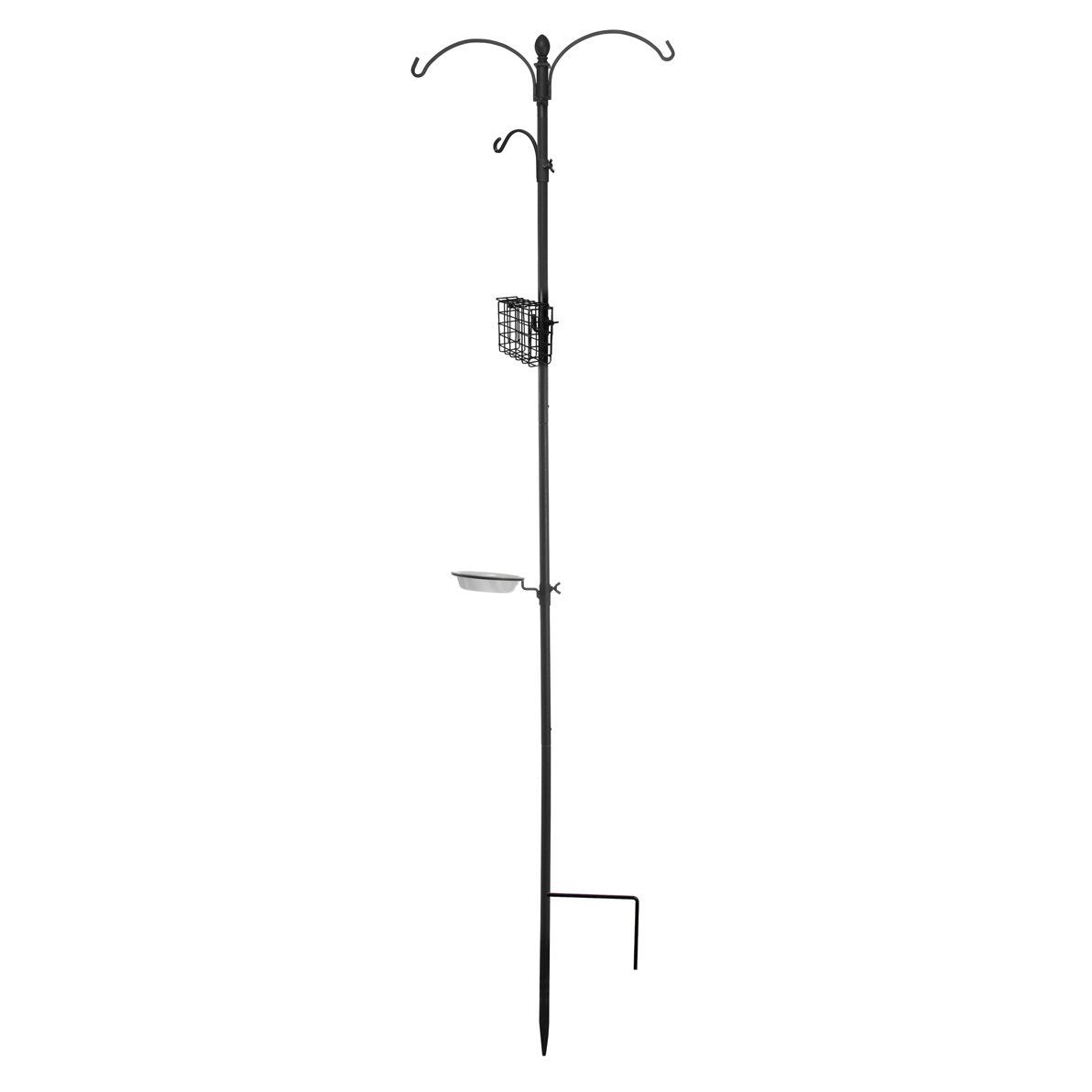 Panacea 89143 Wild Bird Feeding Station Kit, Black, 85"