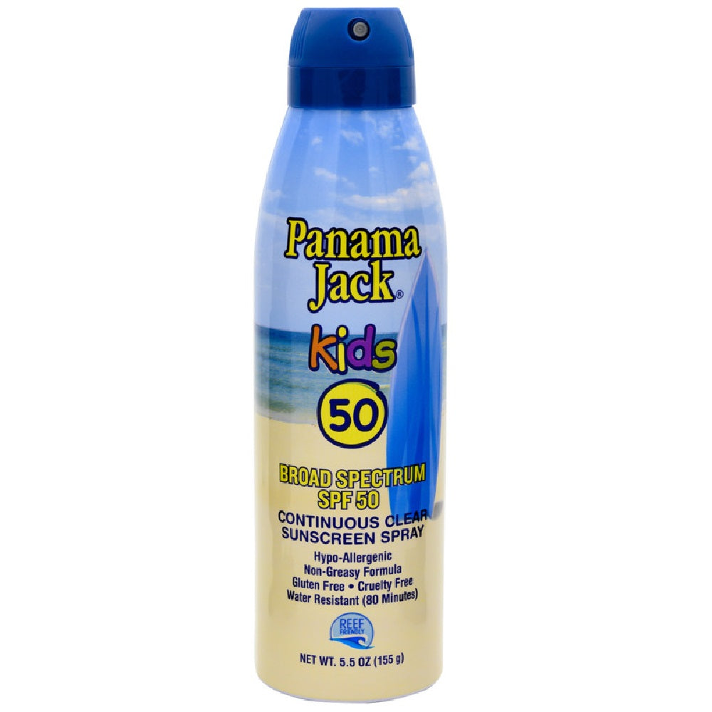 Panama Jack 4350 Kids Sunscreen SPF 50 Continuous Spray, 5.5 Oz