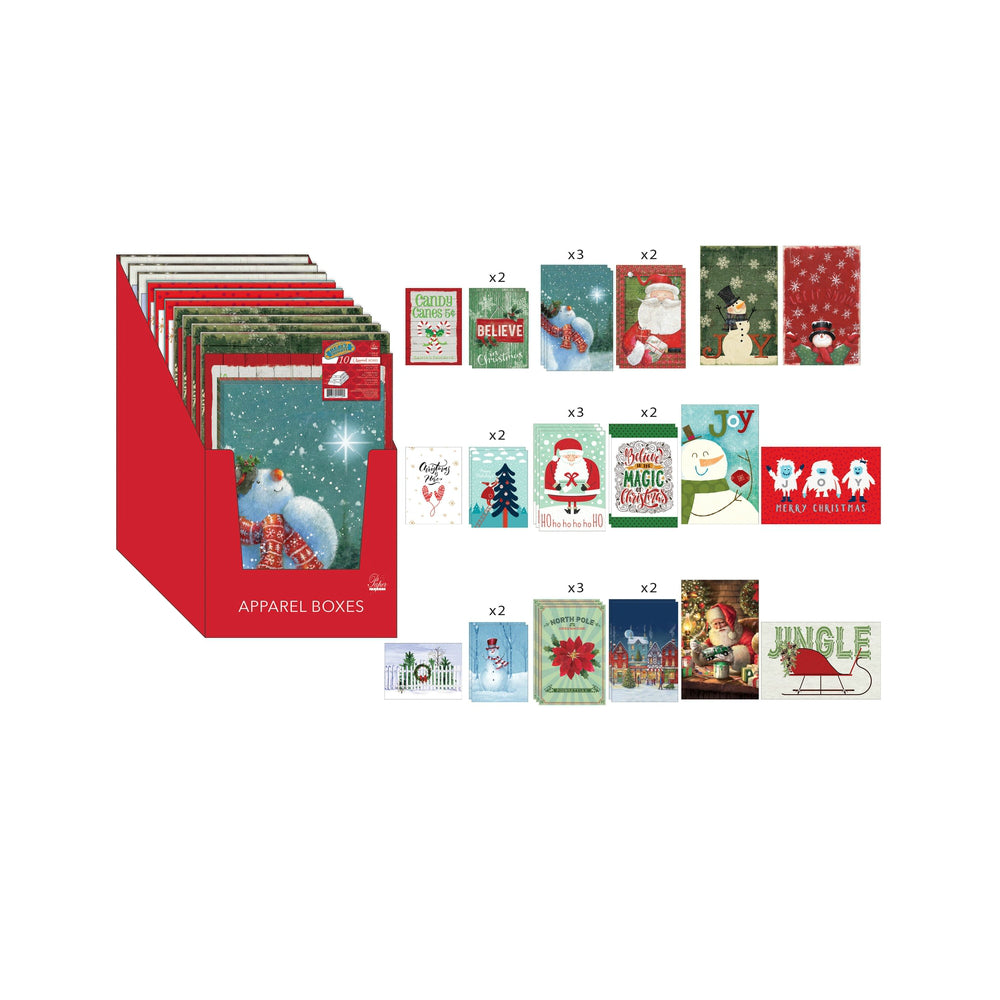 Paper Images C10AB10ACD-4 Christmas Gift Box, Multicolored