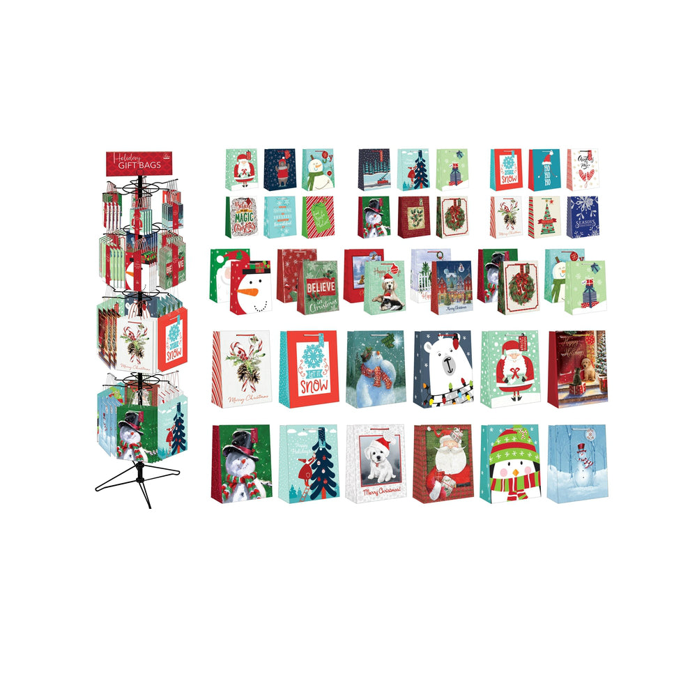 Paper Images CGBA96R Christmas Gift Bag, Multicolored