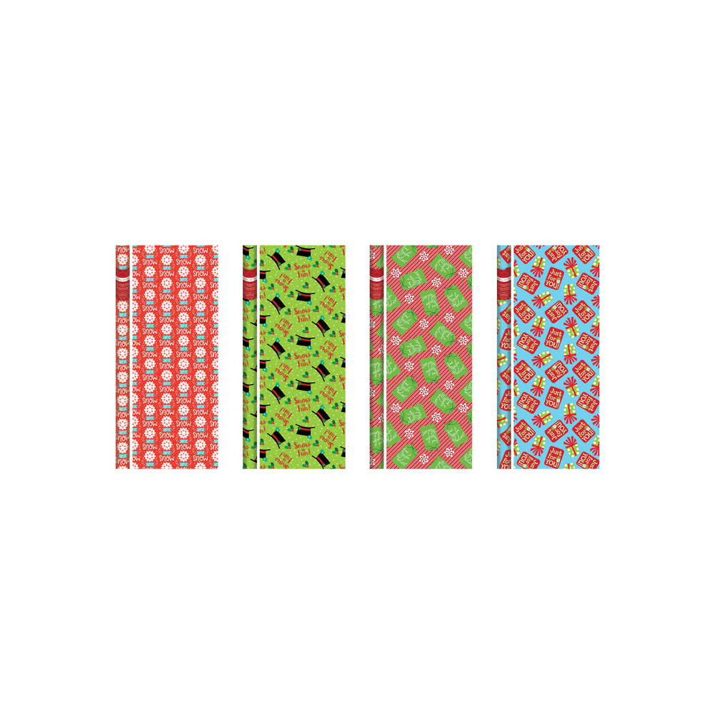 Paper Images CW4030A31 Whimsical Holiday Gift Wrap, Assorted Colors