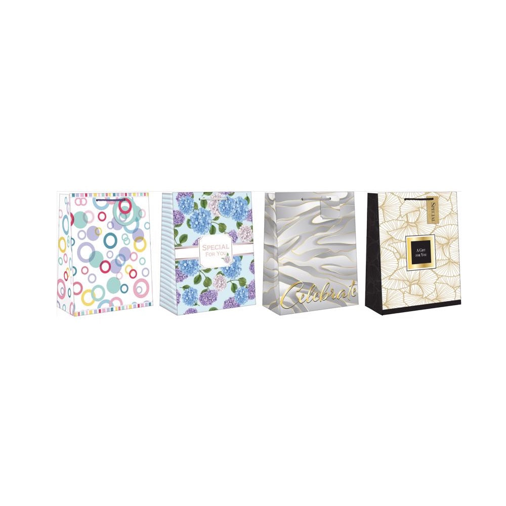 Paper Images EGBT3A-6 All Occasion Christmas Gift Bag, Assorted Color