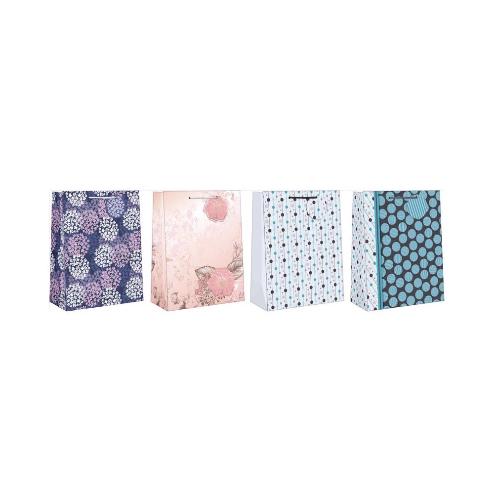 Paper Images EGBT3A-5 General Designs Christmas Gift Bag, Assorted Color