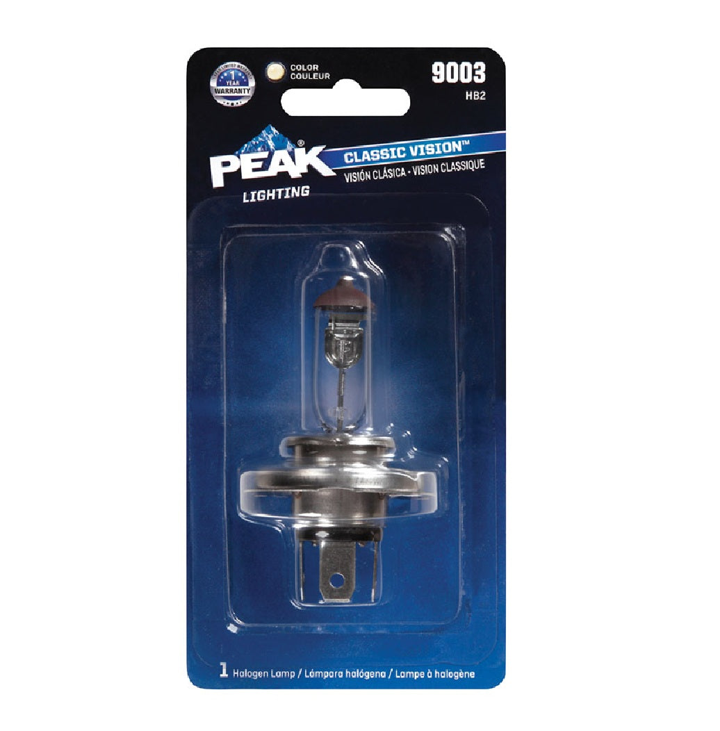 Peak 9003-BPP Automotive Classic Vision Halogen Lamp, 12.8 V