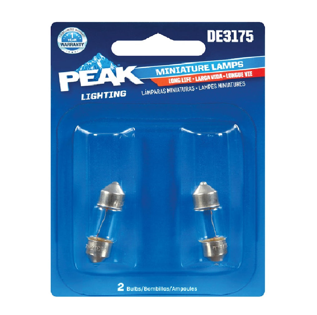 Peak DE3175LL-BPP Automotive Miniature Lamp, 13 V