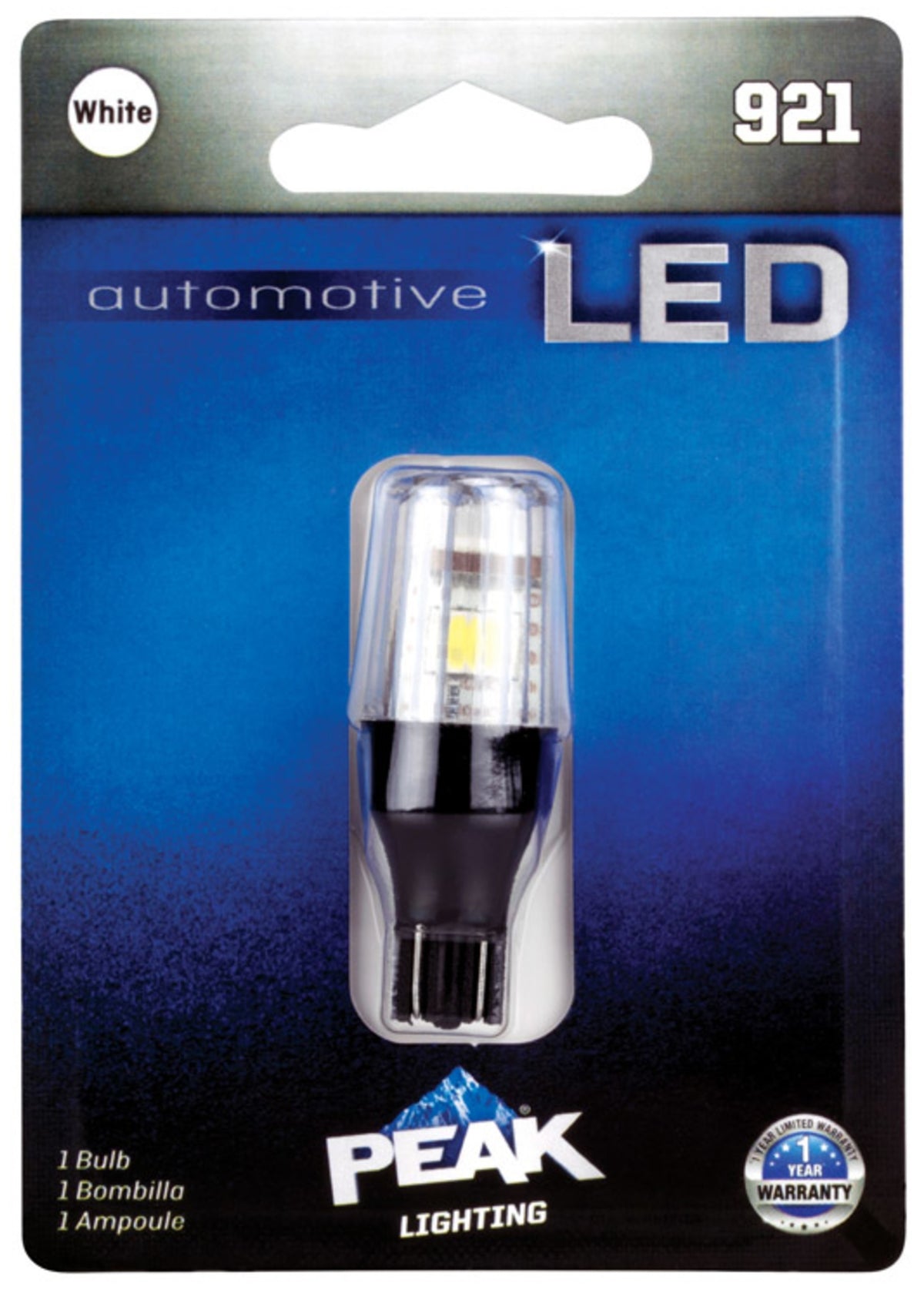 Peak 921LED-BPP LED T5 Indicator Lamp, 12.8 Volt