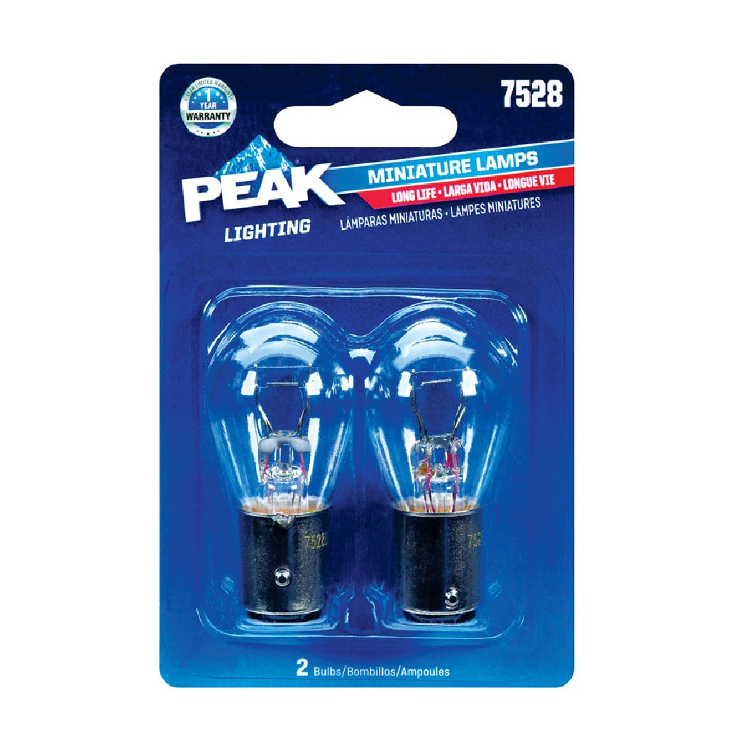 Peak 7528LL-BPP Automotive Miniature Lamp, 13.5 V