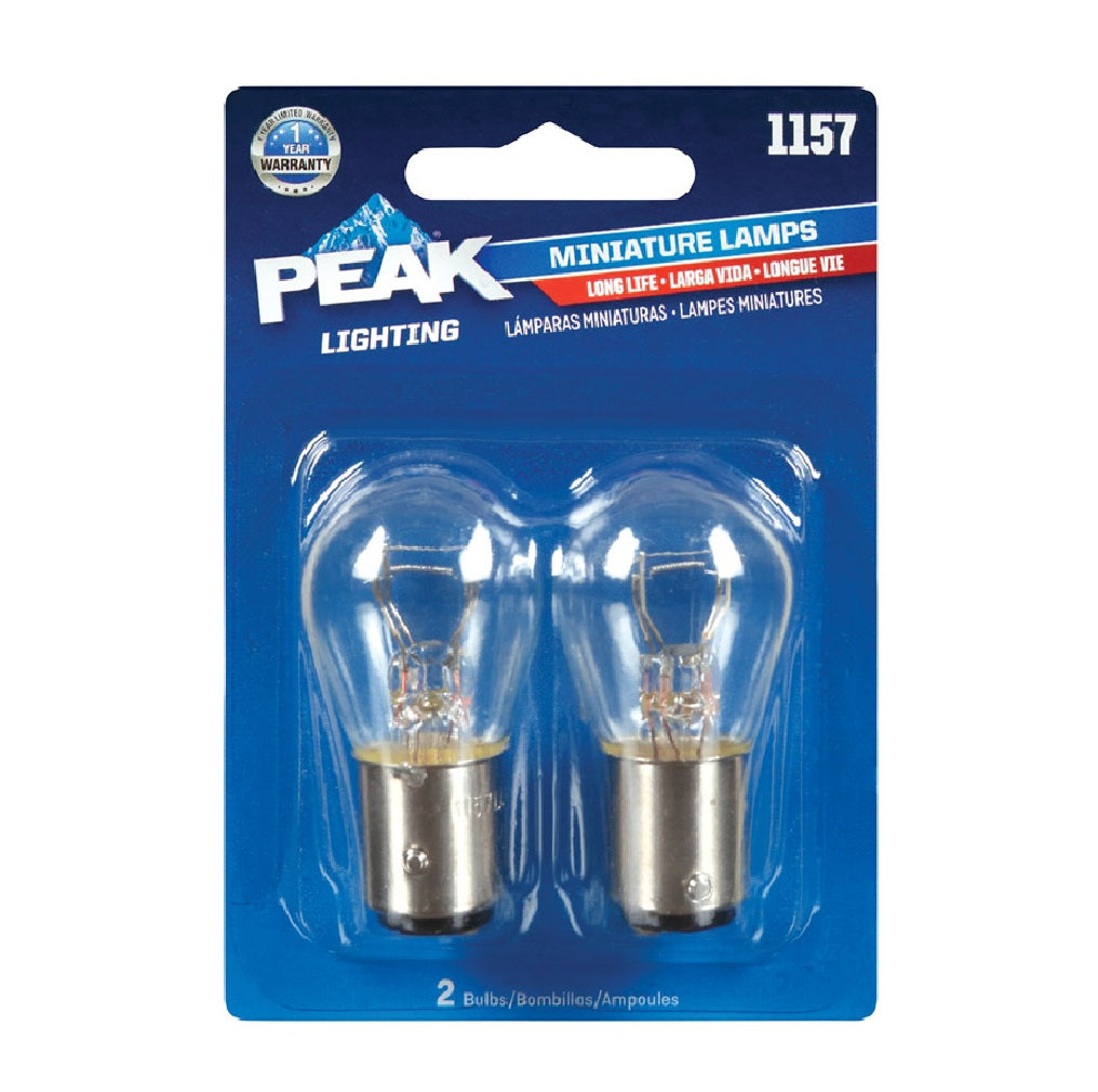 Peak 1157LL-BPP Automotive Miniature Lamp, 12.8 V