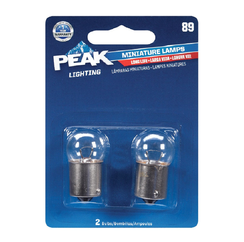 Peak 89LL-BPP Automotive Miniature Lamp, 13 V