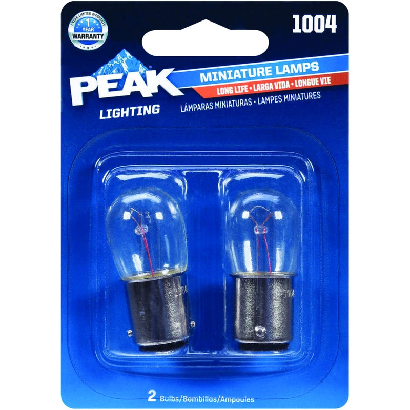Peak 1004LL-BPP Long Life Incandescent Miniature Automotive Bulb, 12.8 Volt