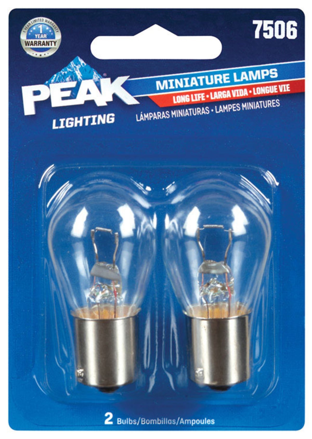 Peak 7506LL-BPP Miniature Automotive Bulbs, 13.5 Volt
