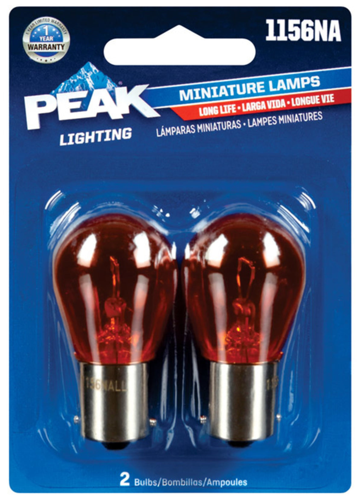 Peak 1156NALL-BPP Miniature Automotive Bulbs, 12.8 Volts