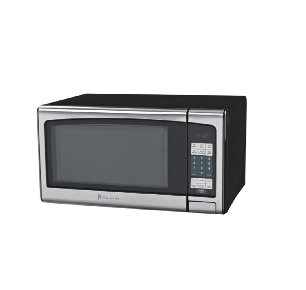 Perfect Aire 1PMSS11 Microwave, Black/Silver, 1.1 cu. ft.