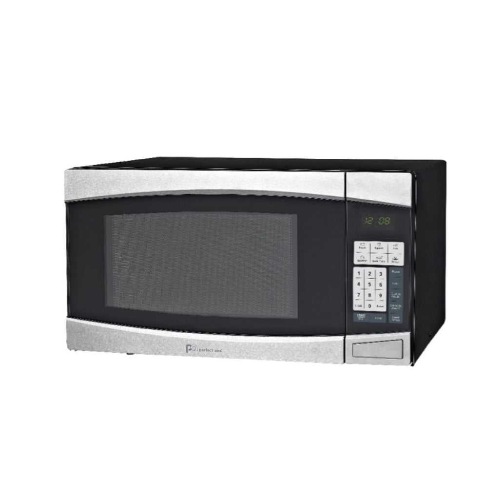 Perfect Aire 1PMWSP14 Microwave, Black/Silver, 1.4 cu. ft