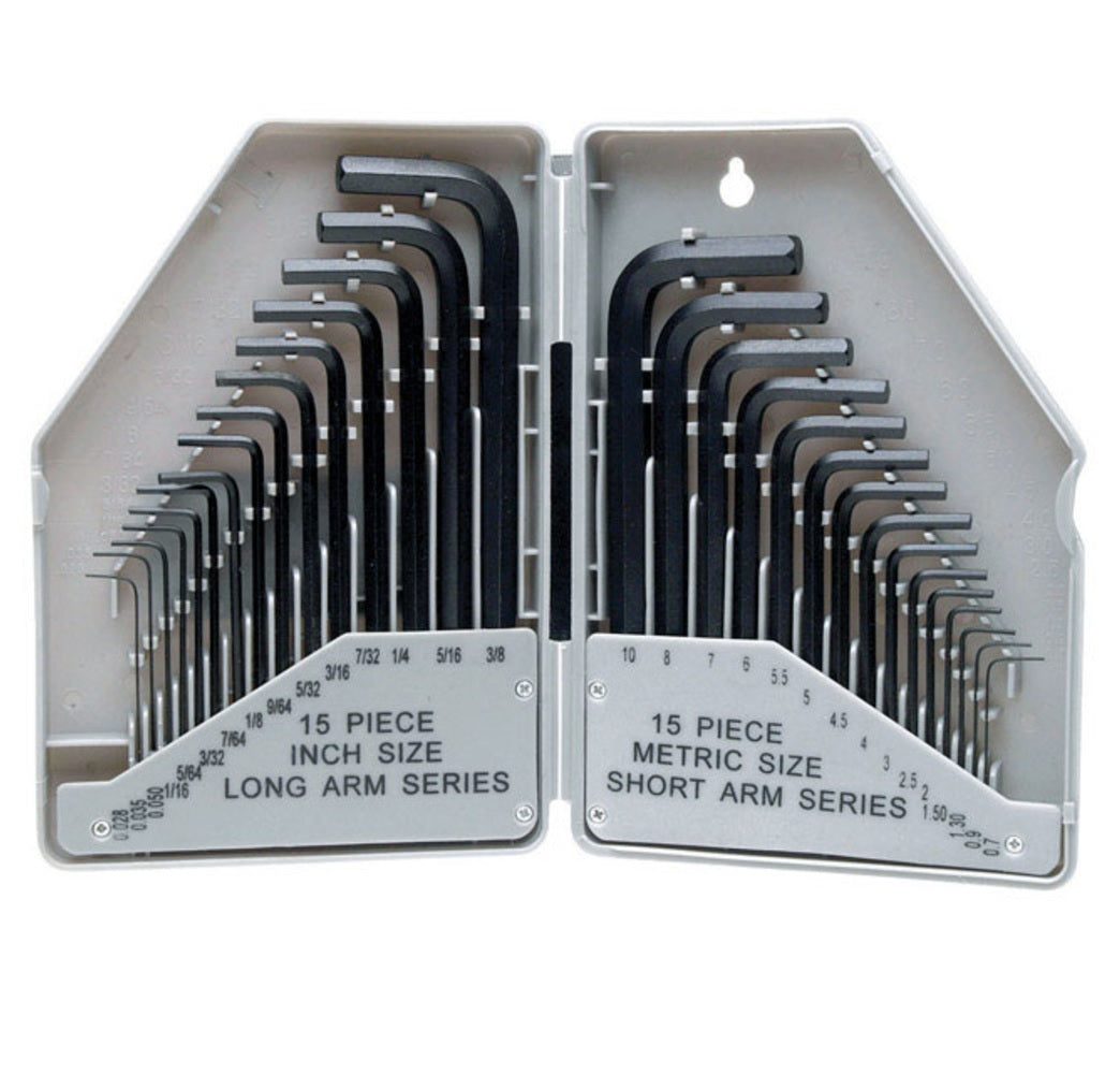Performance Tool W80288 Metric & SAE Hex Key Set, Black