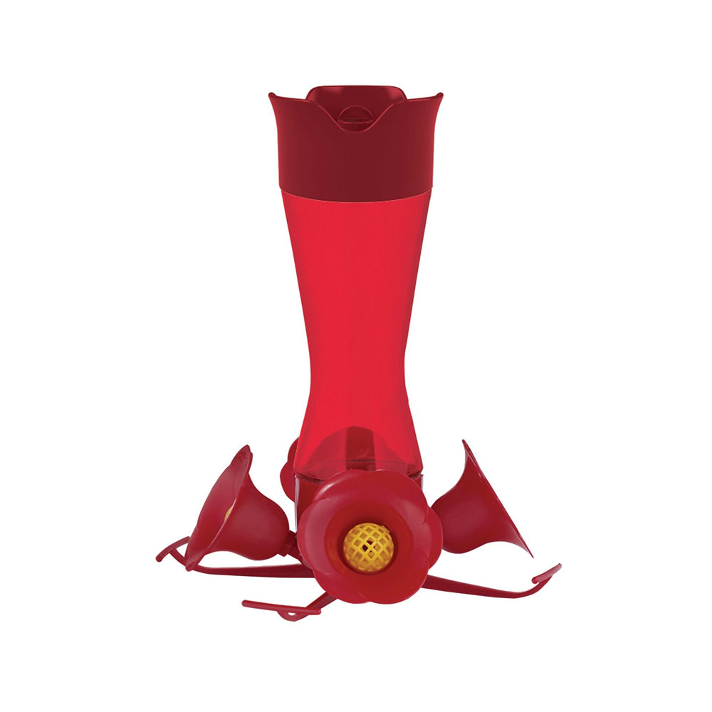 Perky-Pet 203CPBR Pinch-Waist Red Glass Hummingbird Feeder, 8 oz