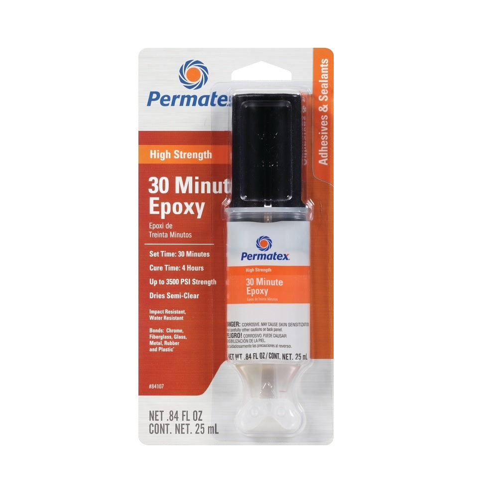 Permatex 84107 High Strength 30 Minute Epoxy, 0.84 Ounce