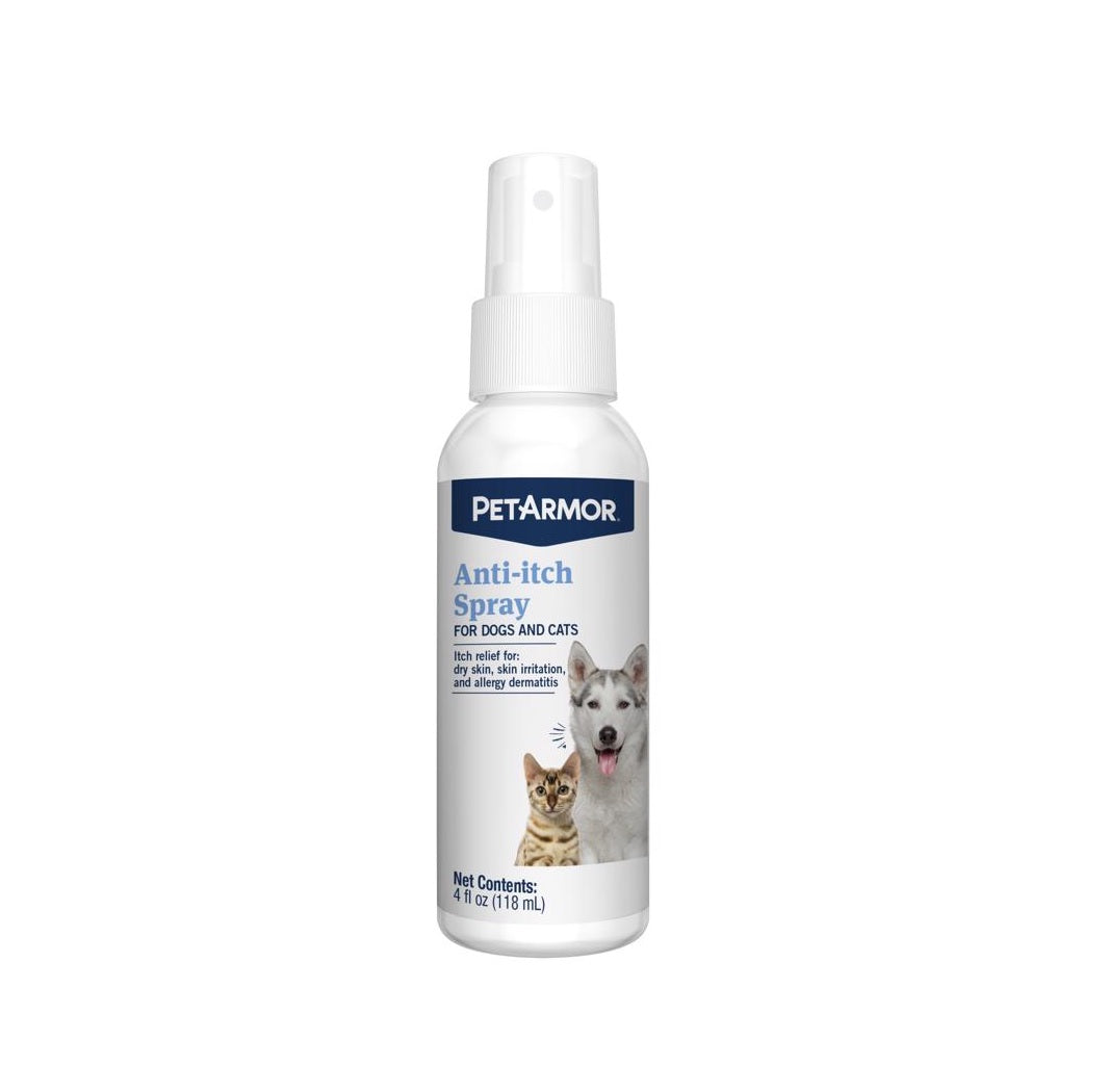 PetArmor 2713 Cat/Dog Anti-Itch Spray, 4 oz