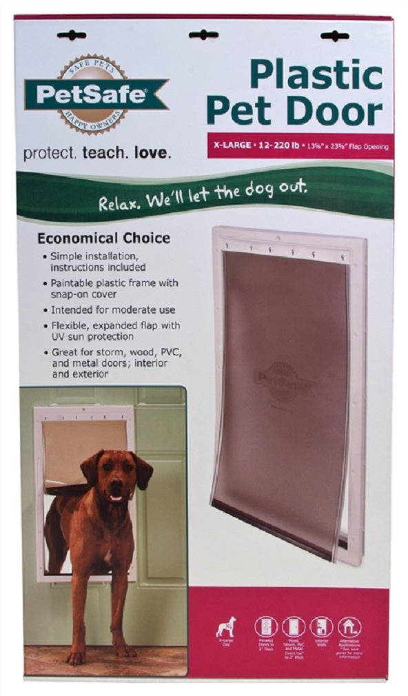 PetSafe PPA00-10961 Pet Door, Plastic, White