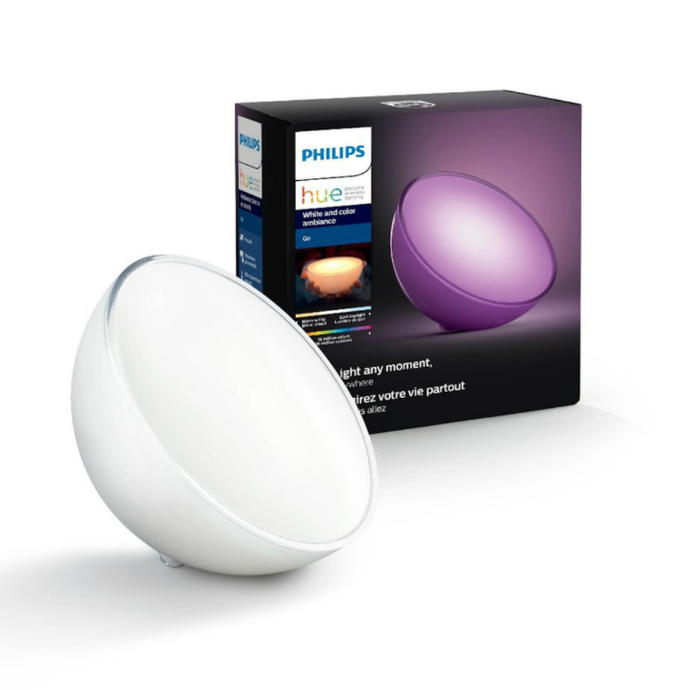 Philips 798835 Hue Go Portable Dimmable LED Smart Wireless Table Lamp, 300 lumens