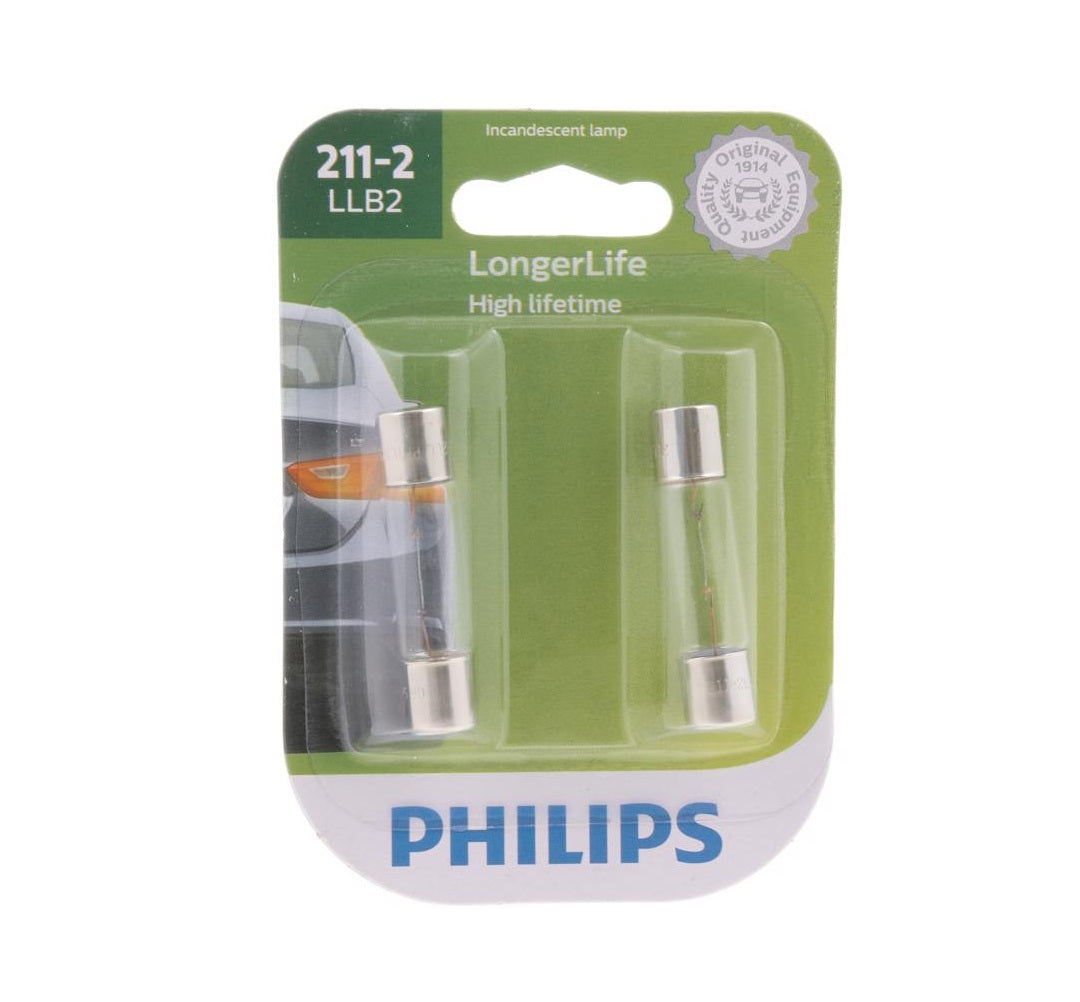 Philips 211-2LLB2 Longer Life Incandescent Miniature Automotive Bulb, White