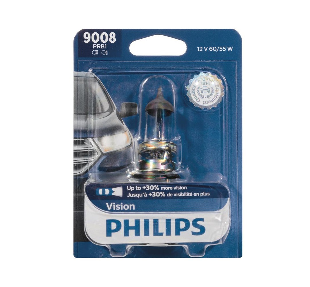 Philips 9008PRB1 Vision Halogen High/Low Beam Automotive Bulb, White