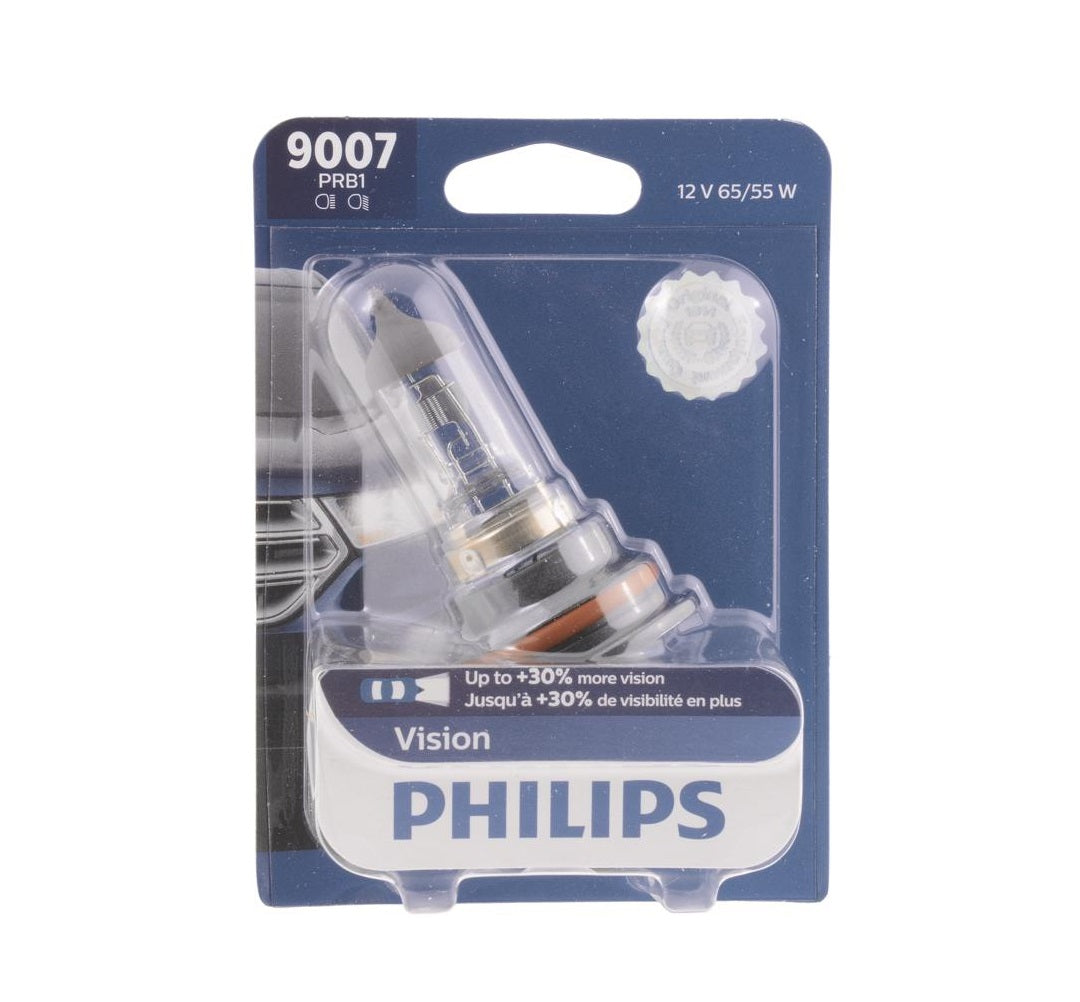 Philips 9007PRB2 Vision Halogen High/Low Beam Automotive Bulb, White