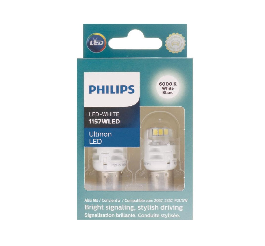 Philips 1157WLED Ultinon LED Miniature Automotive Bulb, White