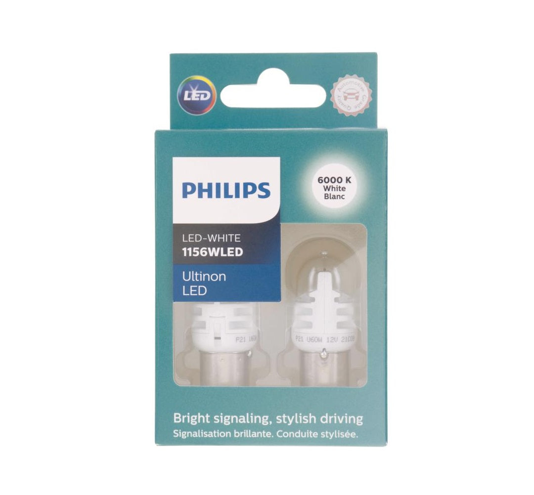 Philips 1156WLED Ultinon LED Miniature Automotive Bulb, White