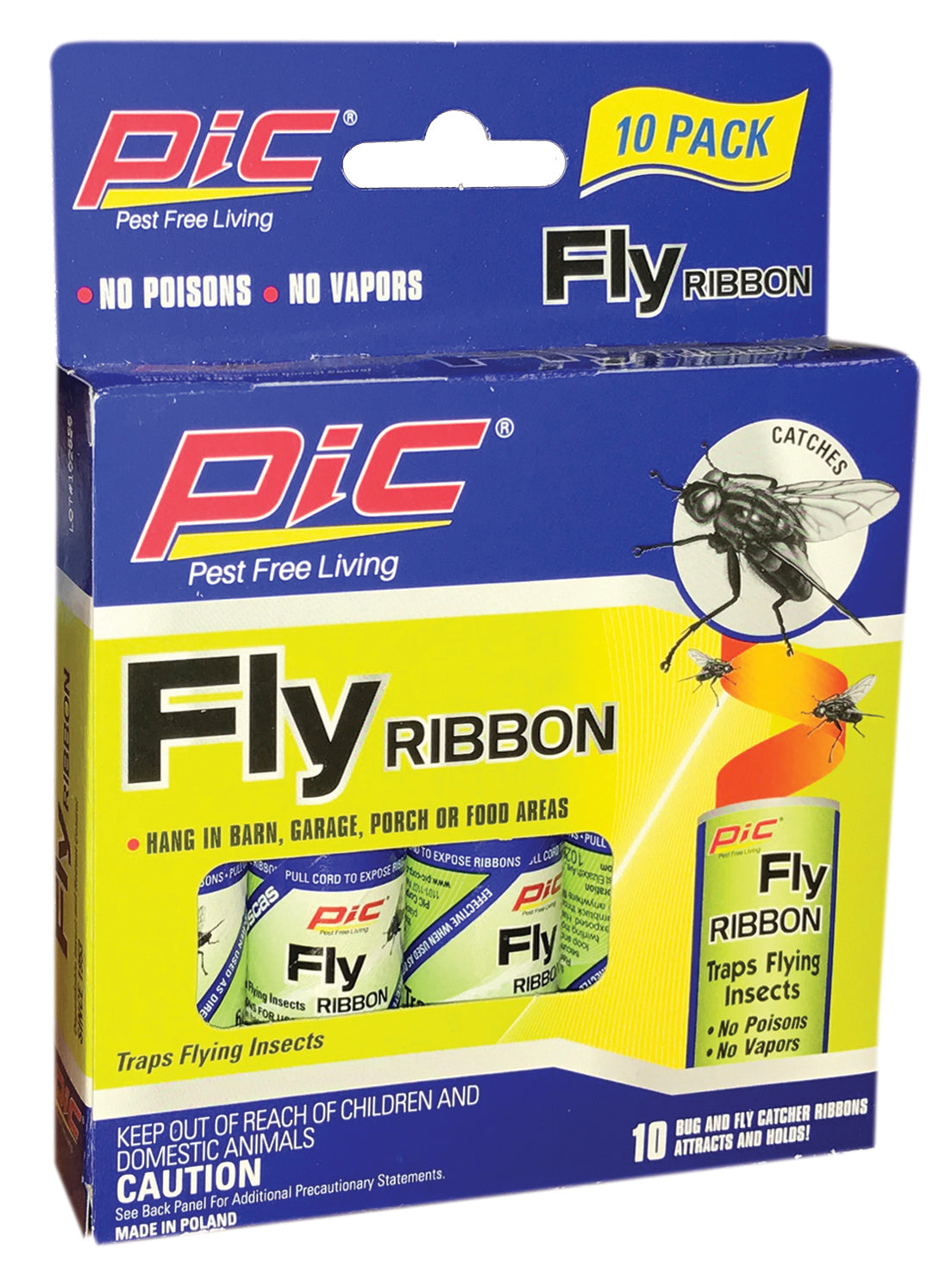 Pic FR10B Bug & Insect Fly Ribbon 10Pk