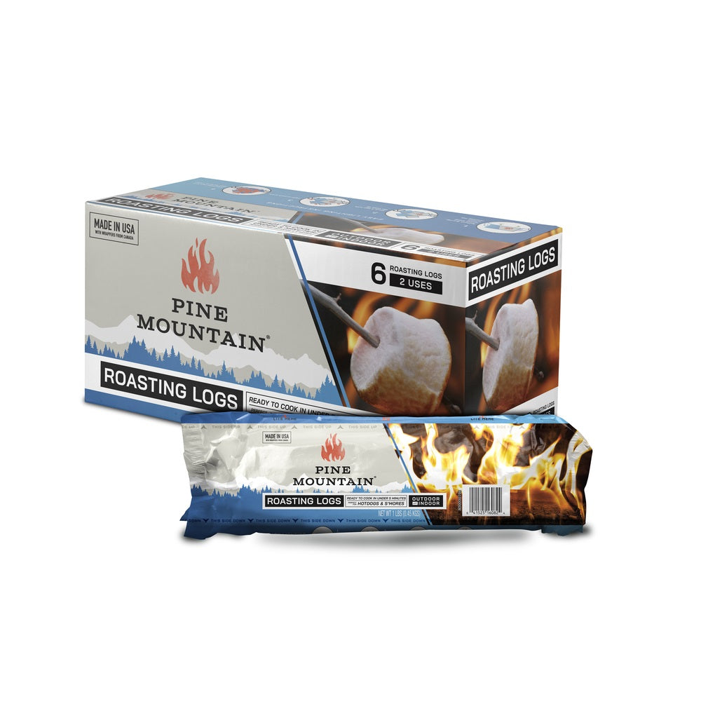 Pine Mountain 800-001-861 Roasting Logs, Pack of 6