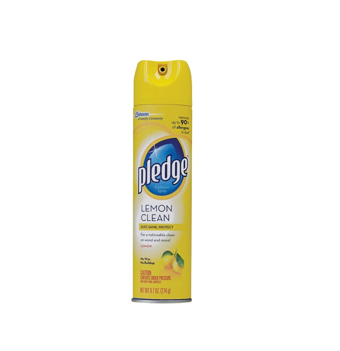 Pledge 73809 Furniture Cleaner, Lemon, 9.7 Oz