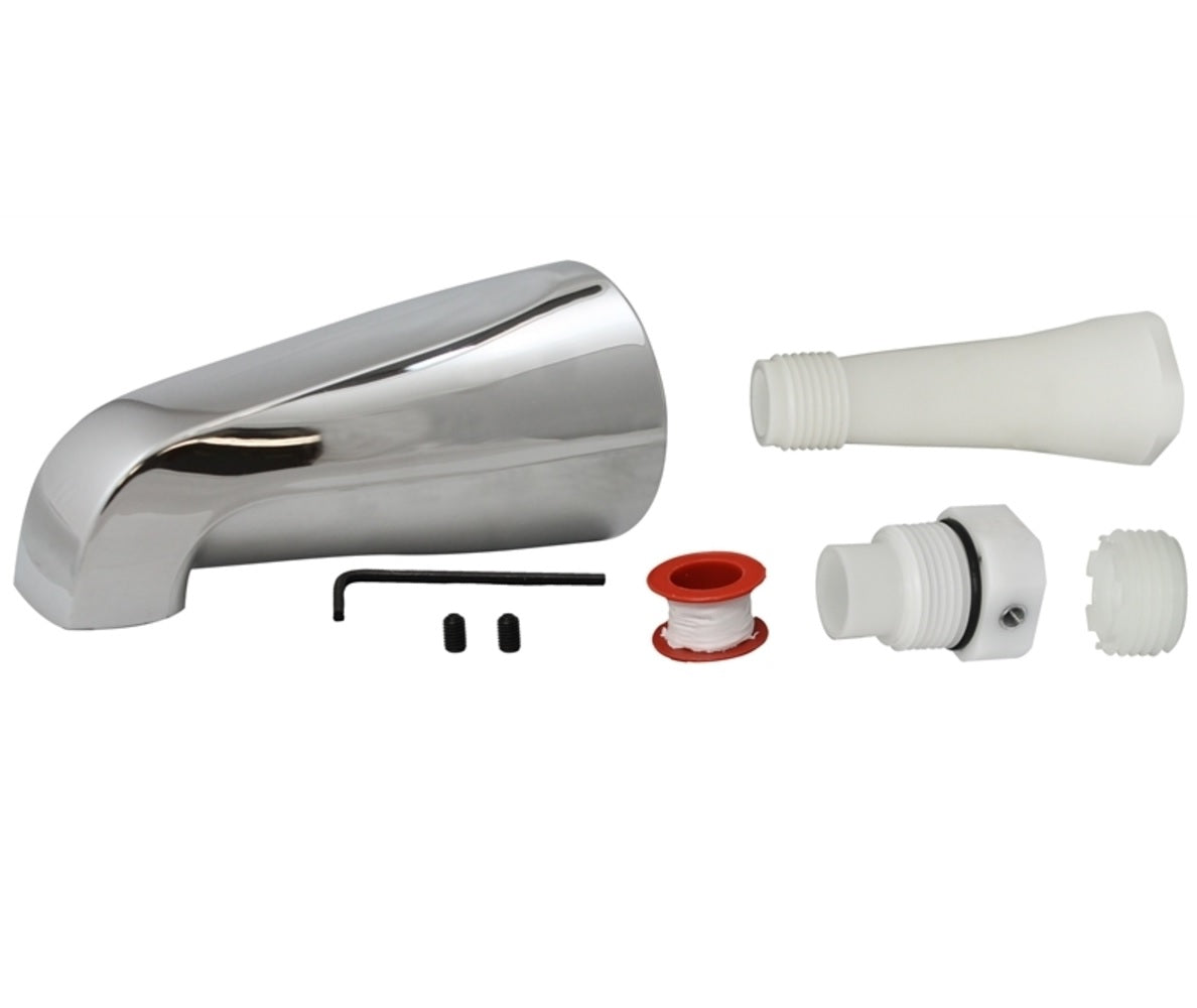 Plumb Pak PP825-33 Universal Fit Bath Tub Spout, Chrome Plated