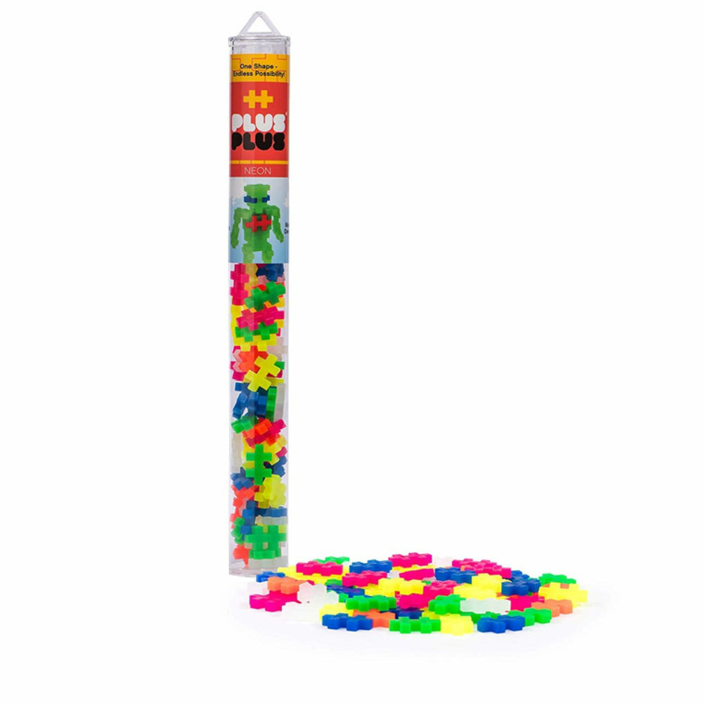 Plus-Plus 04111 Neon Mix Building Toy, Plastic, Multicolored