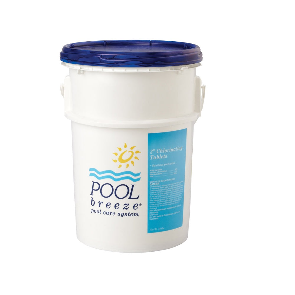 Pool Breeze 88413 Pool Care System Chlorinating Tablet, 50 Lbs