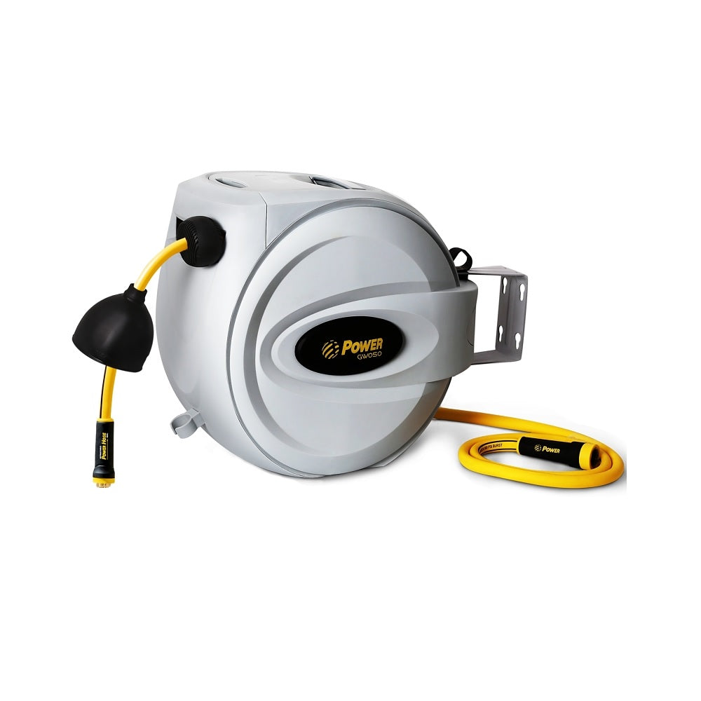 Power BL-GW100 Retractable Hose Reel, 1/2 Inch x 100 Feet