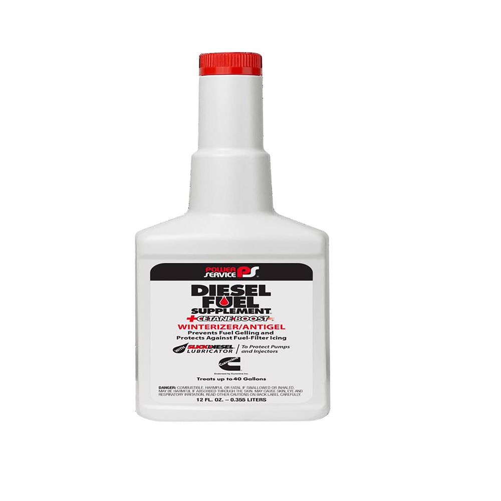 Power Service 1012-09 Diesel Fuel Supplement + Cetane Boost Fuel Anti-Gel, 12 Oz