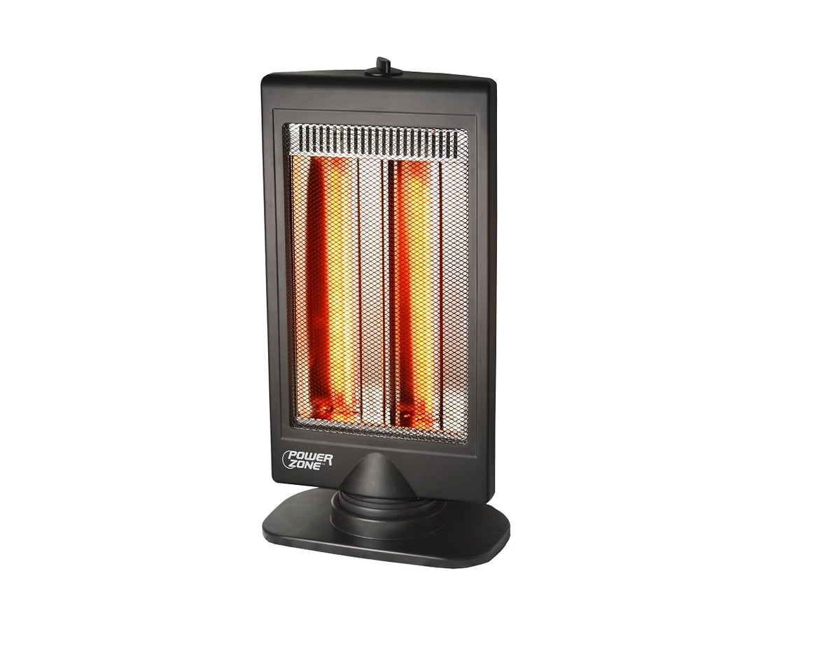 PowerZone BFGF-8 Electric Halogen Radiant Oscillating Space Heater, 400/800 W