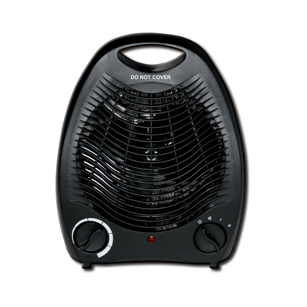 PowerZone FH03 Compact Heater Fan, Black, 750/1500 Watts