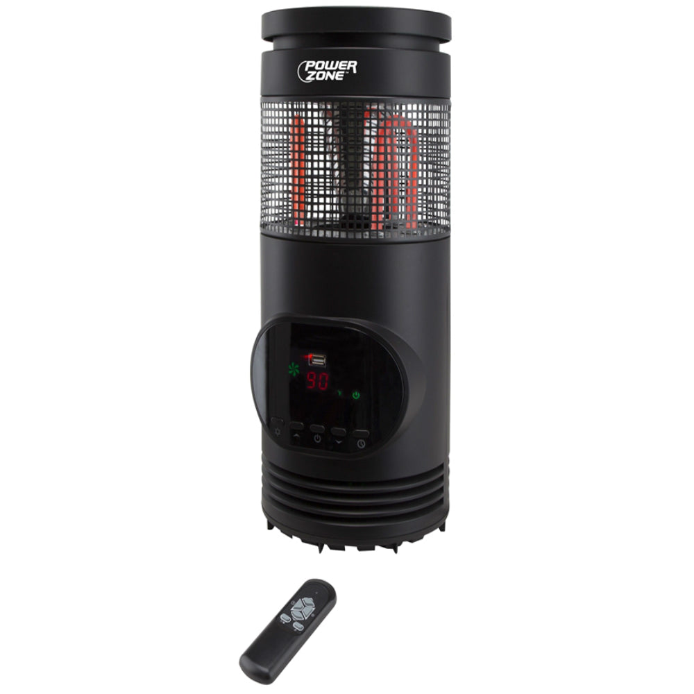 Power Zone HT1167 3 Element Tower Heater, 1500 W