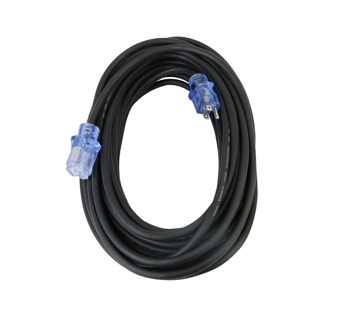 PowerZone OREC732730 Extension Cord, 15 A, 125 V, Black