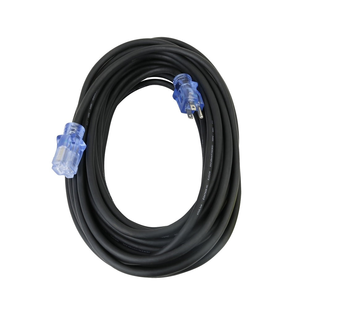 PowerZone OREC732830 Extension Cord, 15 A, Black