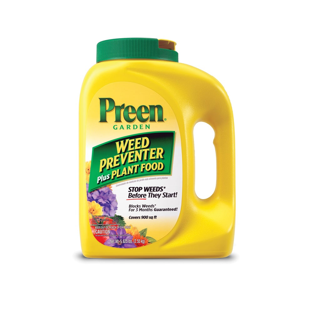 Preen 21-63902 Garden Weed Preventer Plus Plant Food, 5-5/8 lbs