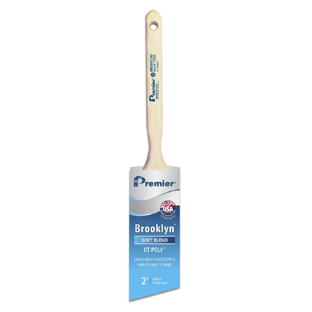 Premier 17291 Brooklyn Angle Sash Paint Brush, Stainless Steel