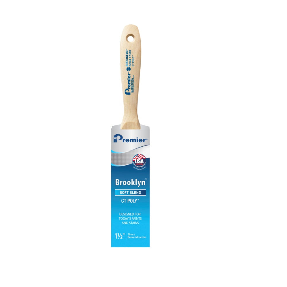 Premier 17310 Brooklyn Beavertail Varnish Paint Brush, 2-1/2 Inch